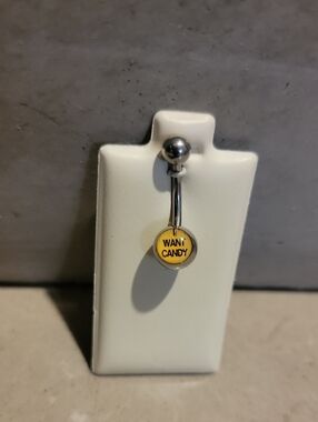 "I Want Candy" Belly Button Navel Piercing 14G